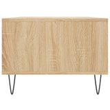 Salontafel 90x50x36,5 cm bewerkt hout sonoma eikenkleurig