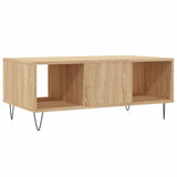 Salontafel 90x50x36,5 cm bewerkt hout sonoma eikenkleurig