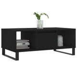 Salontafel 90x50x36,5 cm bewerkt hout zwart
