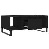 Salontafel 90x50x36,5 cm bewerkt hout zwart