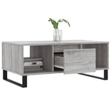 Salontafel 90x50x36,5 cm bewerkt hout grijs sonoma