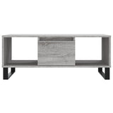 Salontafel 90x50x36,5 cm bewerkt hout grijs sonoma