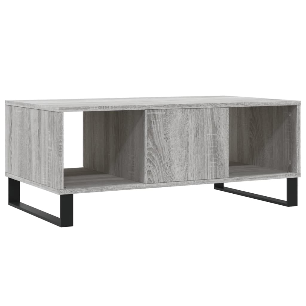 Salontafel 90x50x36,5 cm bewerkt hout grijs sonoma