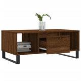 Salontafel 90x50x36,5 cm bewerkt hout bruin eikenkleur