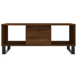 Salontafel 90x50x36,5 cm bewerkt hout bruin eikenkleur