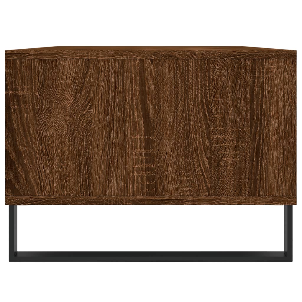 Salontafel 90x50x36,5 cm bewerkt hout bruin eikenkleur