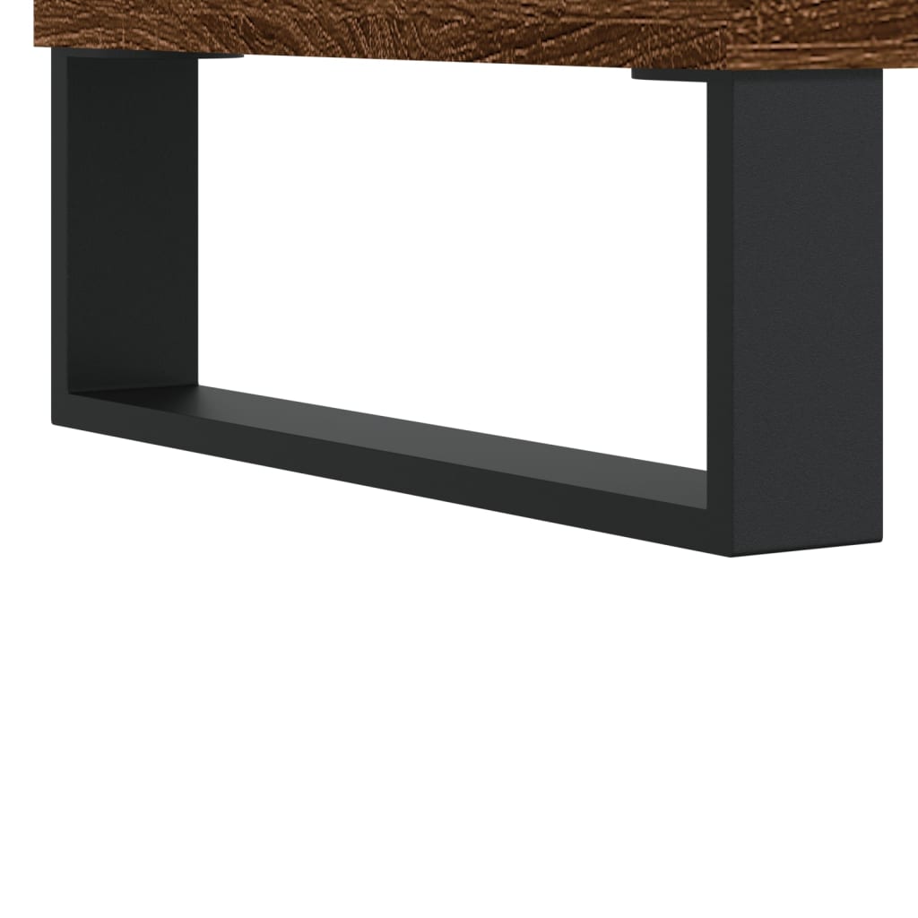Salontafel 90x50x36,5 cm bewerkt hout bruin eikenkleur