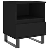 Nachtkastjes 2 st 40x35x50 cm bewerkt hout zwart
