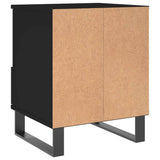 Nachtkastjes 2 st 40x35x50 cm bewerkt hout zwart