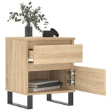 Nachtkastjes 2 st 40x35x50 cm sonoma eikenkleurig