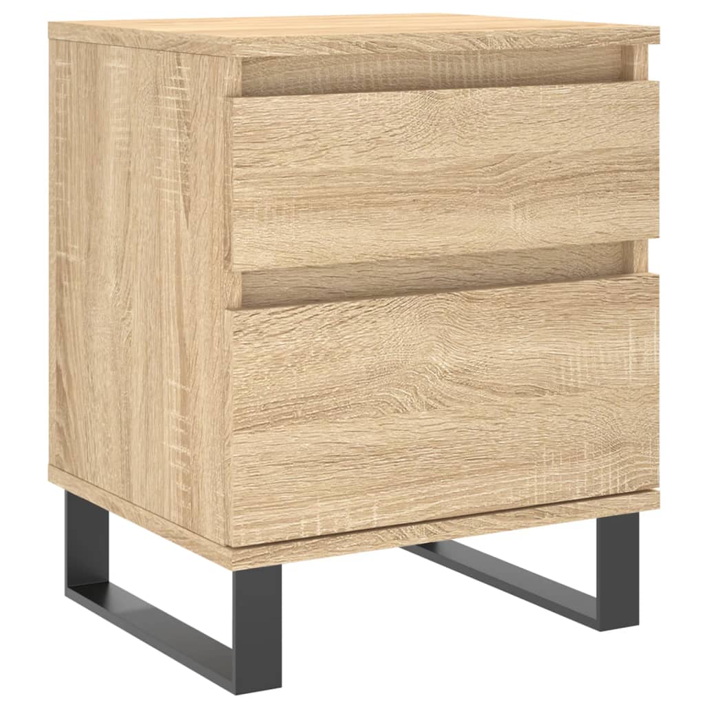 Nachtkastjes 2 st 40x35x50 cm sonoma eikenkleurig