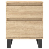 Nachtkastjes 2 st 40x35x50 cm sonoma eikenkleurig