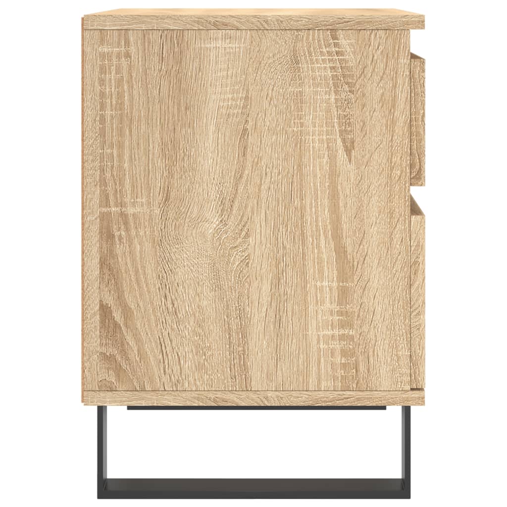 Nachtkastjes 2 st 40x35x50 cm sonoma eikenkleurig