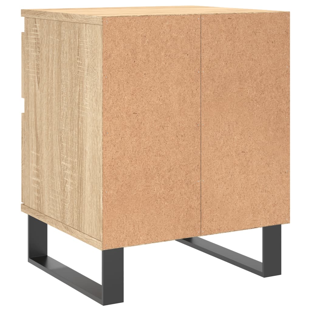 Nachtkastjes 2 st 40x35x50 cm sonoma eikenkleurig