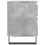 Nachtkastjes 2 st 40x35x50 cm bewerkt hout betongrijs