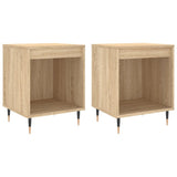 Nachtkastjes 2 st 40x35x50 cm sonoma eikenkleurig