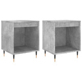 Nachtkastjes 2 st 40x35x50 cm bewerkt hout betongrijs