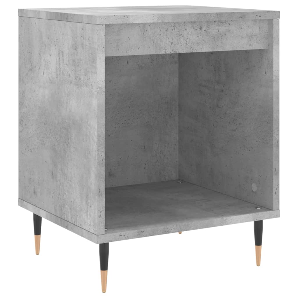 Nachtkastjes 2 st 40x35x50 cm bewerkt hout betongrijs