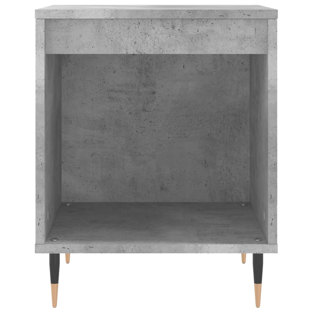 Nachtkastjes 2 st 40x35x50 cm bewerkt hout betongrijs