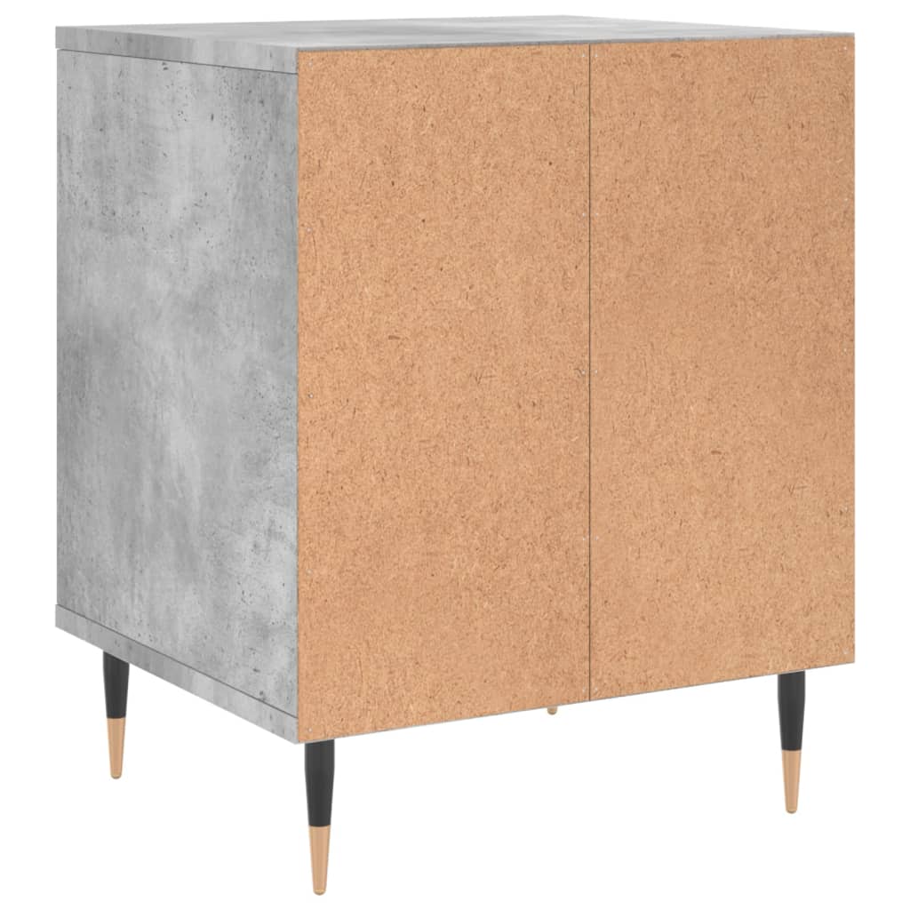 Nachtkastjes 2 st 40x35x50 cm bewerkt hout betongrijs