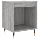 Nachtkastjes 2 st 40x35x50 cm bewerkt hout grijs sonoma eiken