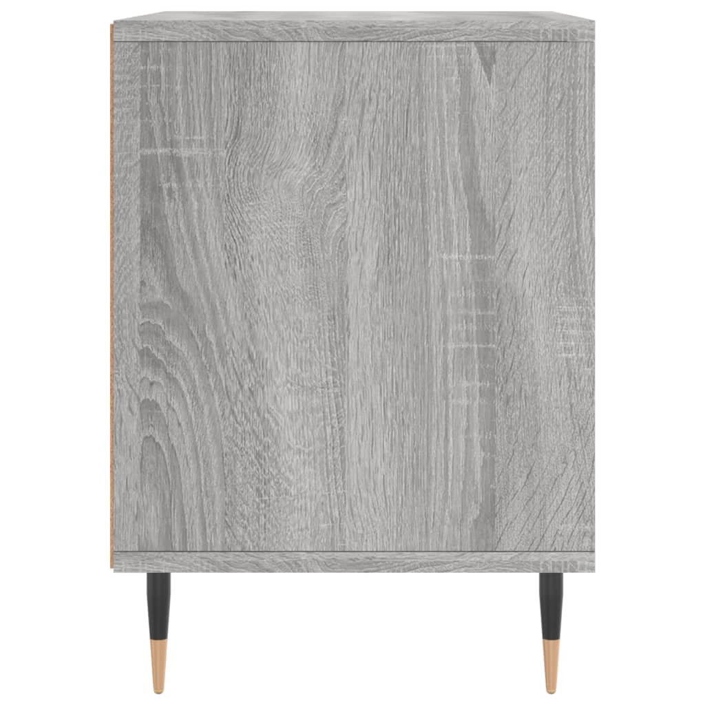 Nachtkastjes 2 st 40x35x50 cm bewerkt hout grijs sonoma eiken