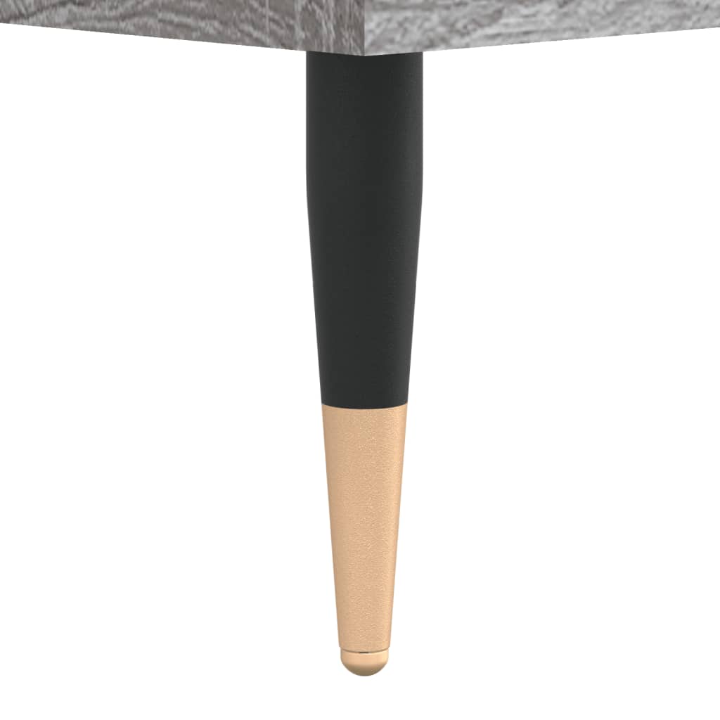 Nachtkastjes 2 st 40x35x50 cm bewerkt hout grijs sonoma eiken