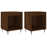 Nachtkastjes 2 st 40x35x50 cm bewerkt hout bruin eikenkleur