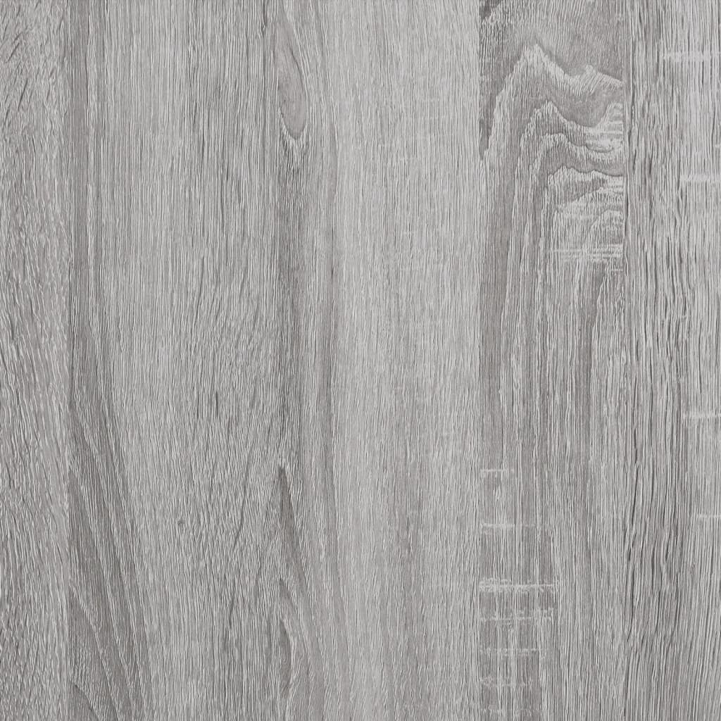 Nachtkastje 40x35x50 cm bewerkt hout grijs sonoma eikenkleurig