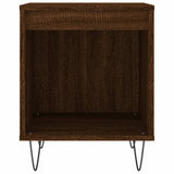 Nachtkastjes 2 st 40x35x50 cm bewerkt hout bruin eikenkleur