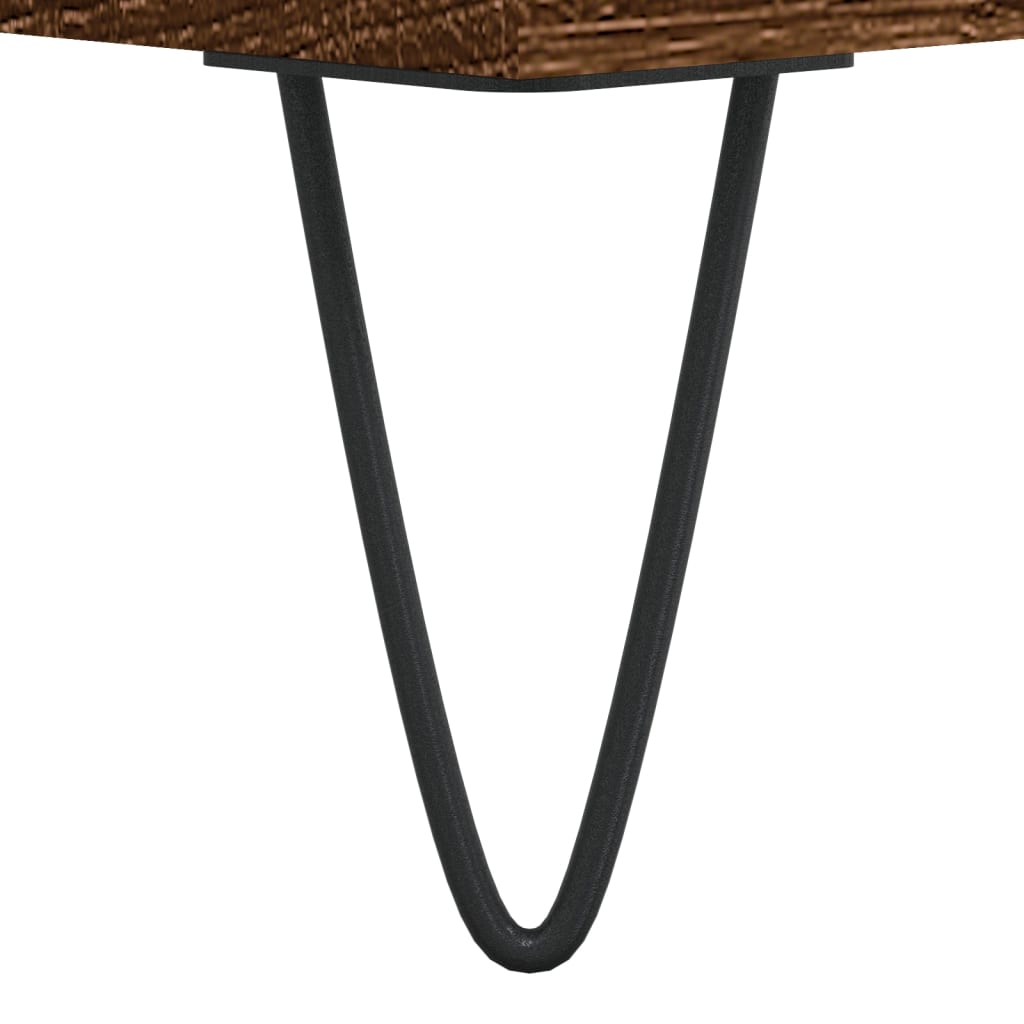 Nachtkastjes 2 st 40x35x50 cm bewerkt hout bruin eikenkleur