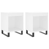 Nachtkastjes 2 st 40x35x50 cm bewerkt hout wit