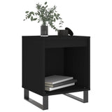 Nachtkastjes 2 st 40x35x50 cm bewerkt hout zwart