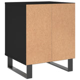Nachtkastjes 2 st 40x35x50 cm bewerkt hout zwart