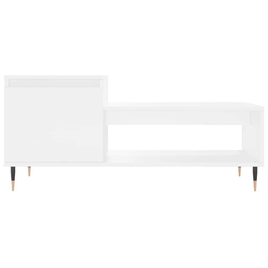 Salontafel 100x50x45 cm bewerkt hout wit