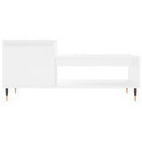 Salontafel 100x50x45 cm bewerkt hout wit