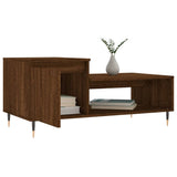 Salontafel 100x50x45 cm bewerkt hout bruineiken