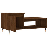 Salontafel 100x50x45 cm bewerkt hout bruineiken