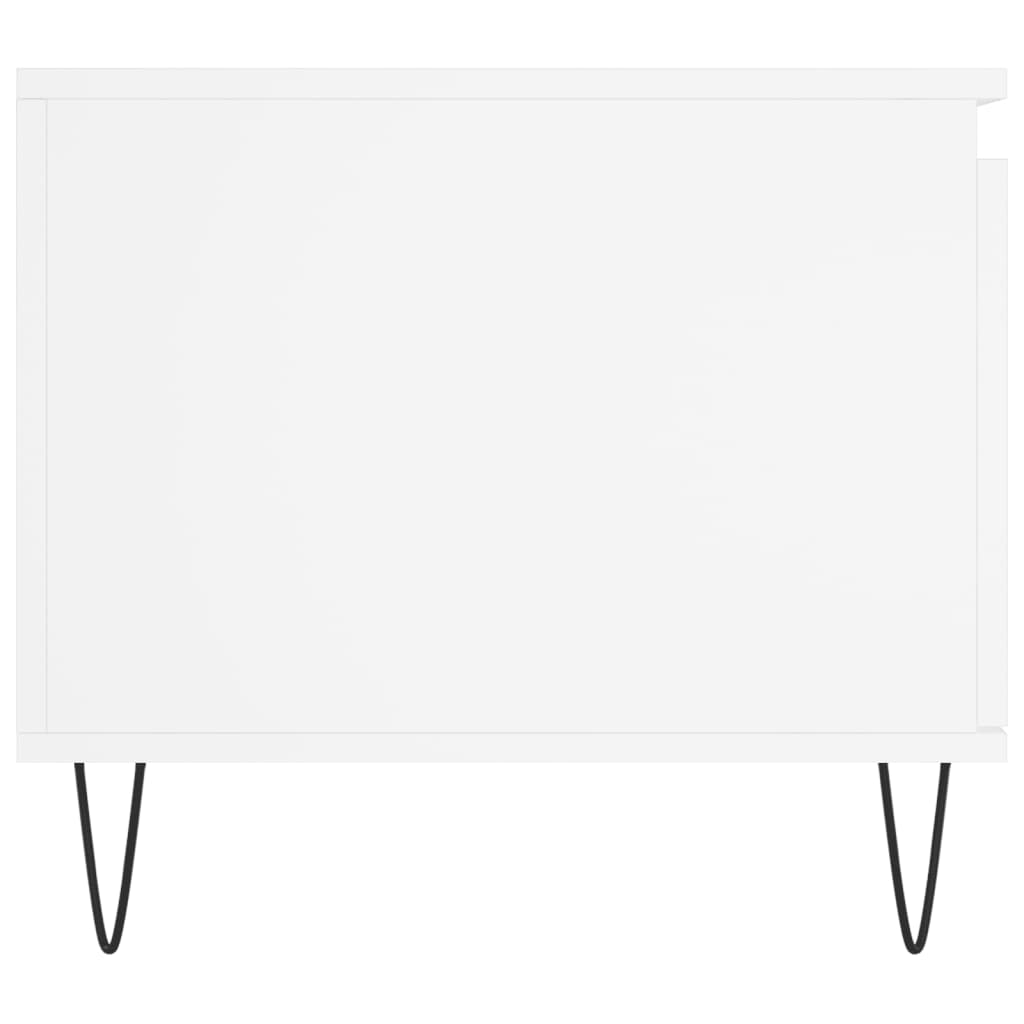 Salontafel 100x50x45 cm bewerkt hout wit