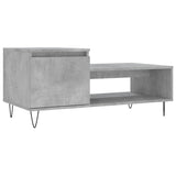 Salontafel 100x50x45 cm bewerkt hout betongrijs