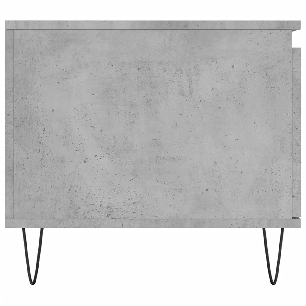 Salontafel 100x50x45 cm bewerkt hout betongrijs