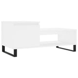 Salontafel 100x50x45 cm bewerkt hout wit