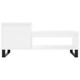 Salontafel 100x50x45 cm bewerkt hout wit