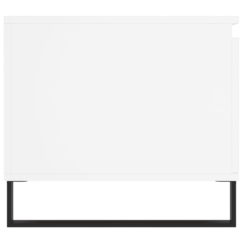 Salontafel 100x50x45 cm bewerkt hout wit