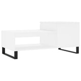 Salontafel 100x50x45 cm bewerkt hout wit
