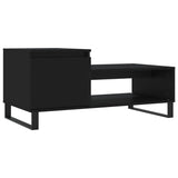 Salontafel 100x50x45 cm bewerkt hout zwart