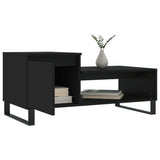 Salontafel 100x50x45 cm bewerkt hout zwart