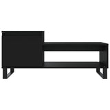 Salontafel 100x50x45 cm bewerkt hout zwart