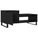 Salontafel 100x50x45 cm bewerkt hout zwart