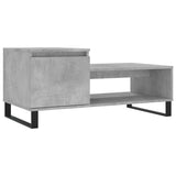 Salontafel 100x50x45 cm bewerkt hout betongrijs